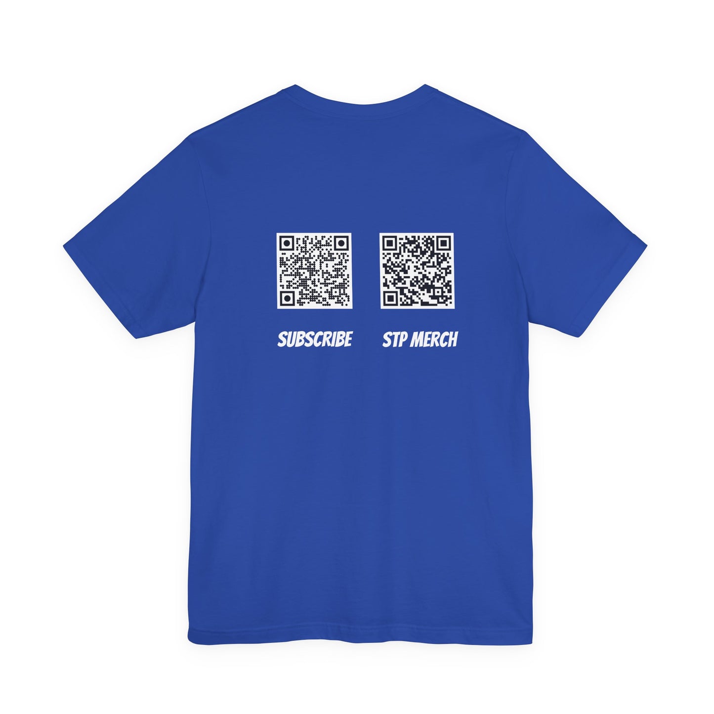 SET THE PIPE!! logo and QR codes on the back: unique unisex short sleeve design