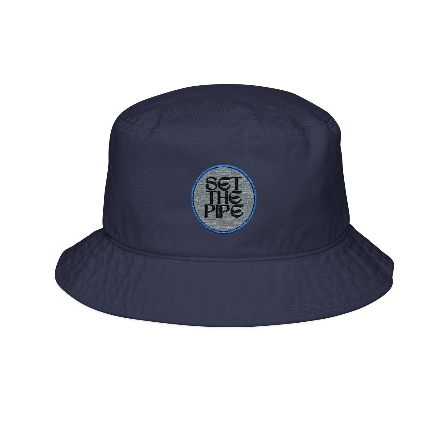 SET THE PIPE!! Green Embroidered Bucket Hat