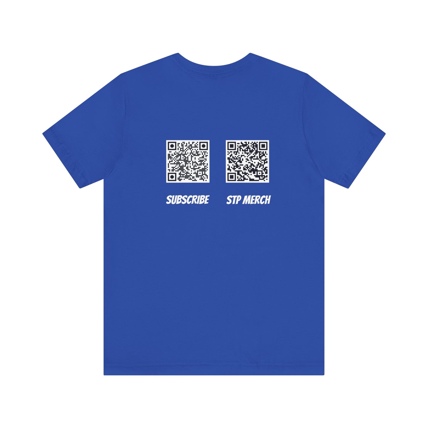 SET THE PIPE!! logo and QR codes on the back: unique unisex short sleeve design