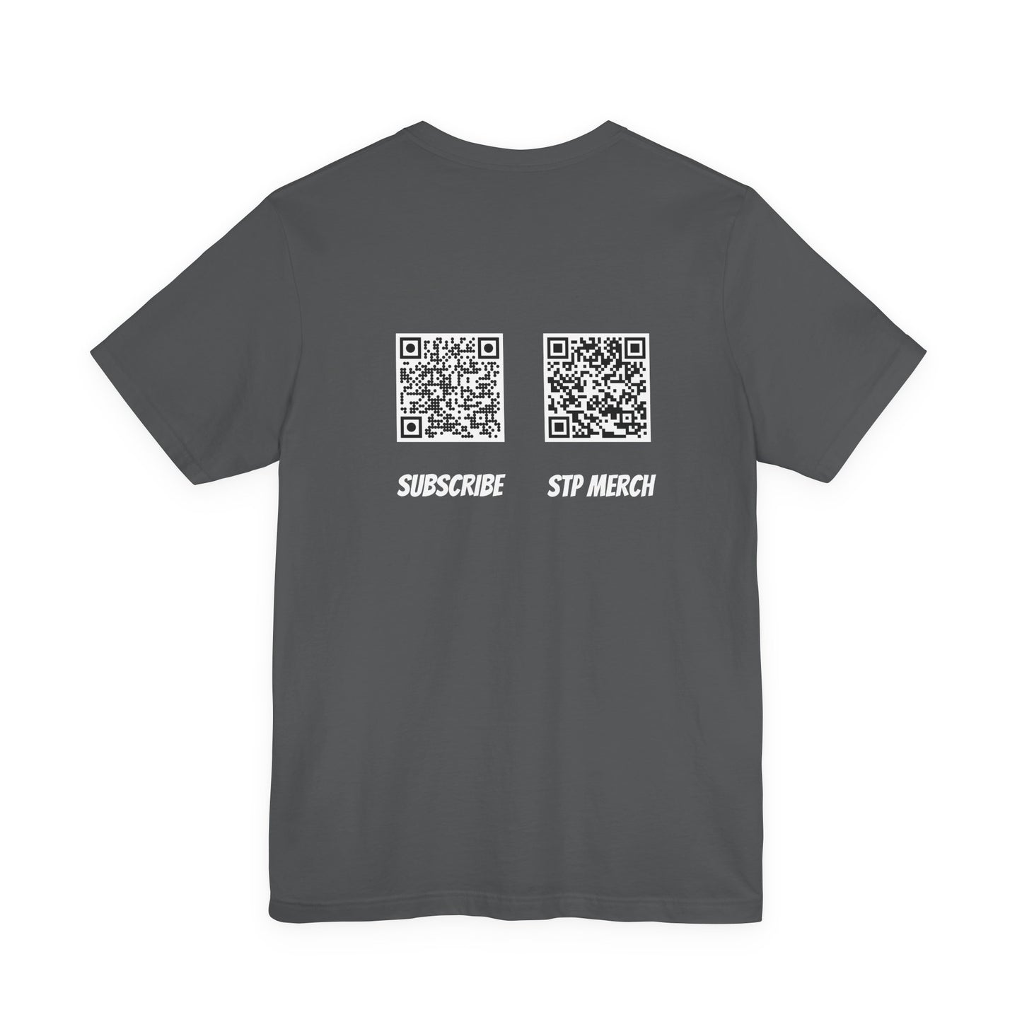 SET THE PIPE!! logo and QR codes on the back: unique unisex short sleeve design