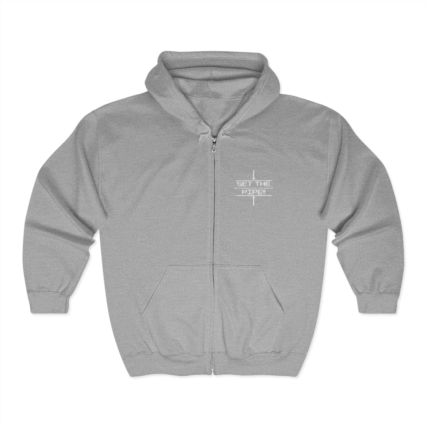 SET THE PIPE!! Unisex Heavy Blend Full Zip Hooded Sweatshirt