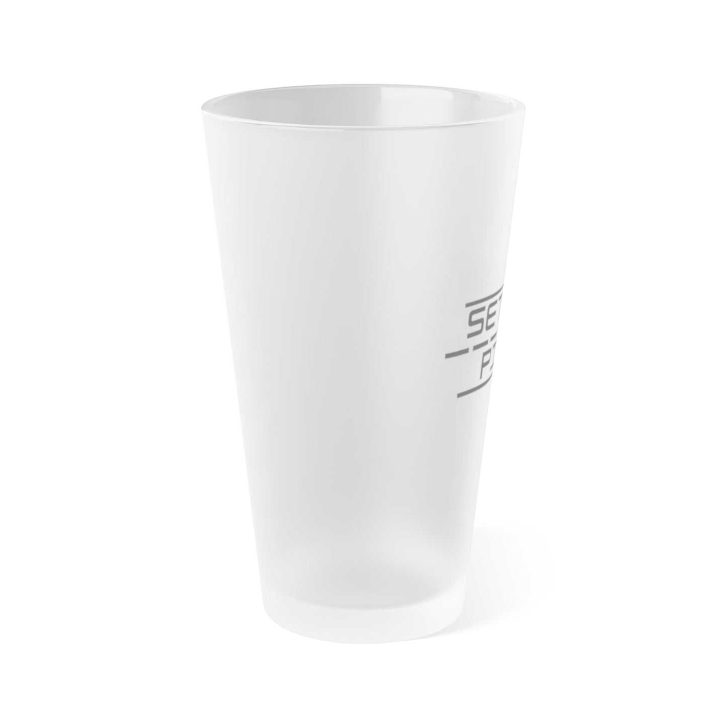 SET THE PIPE!! Frosted Pint Glass, 16oz