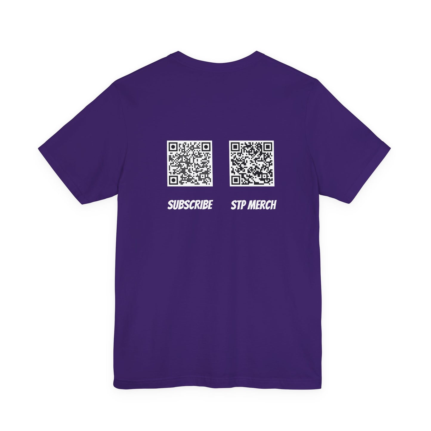 SET THE PIPE!! logo and QR codes on the back: unique unisex short sleeve design