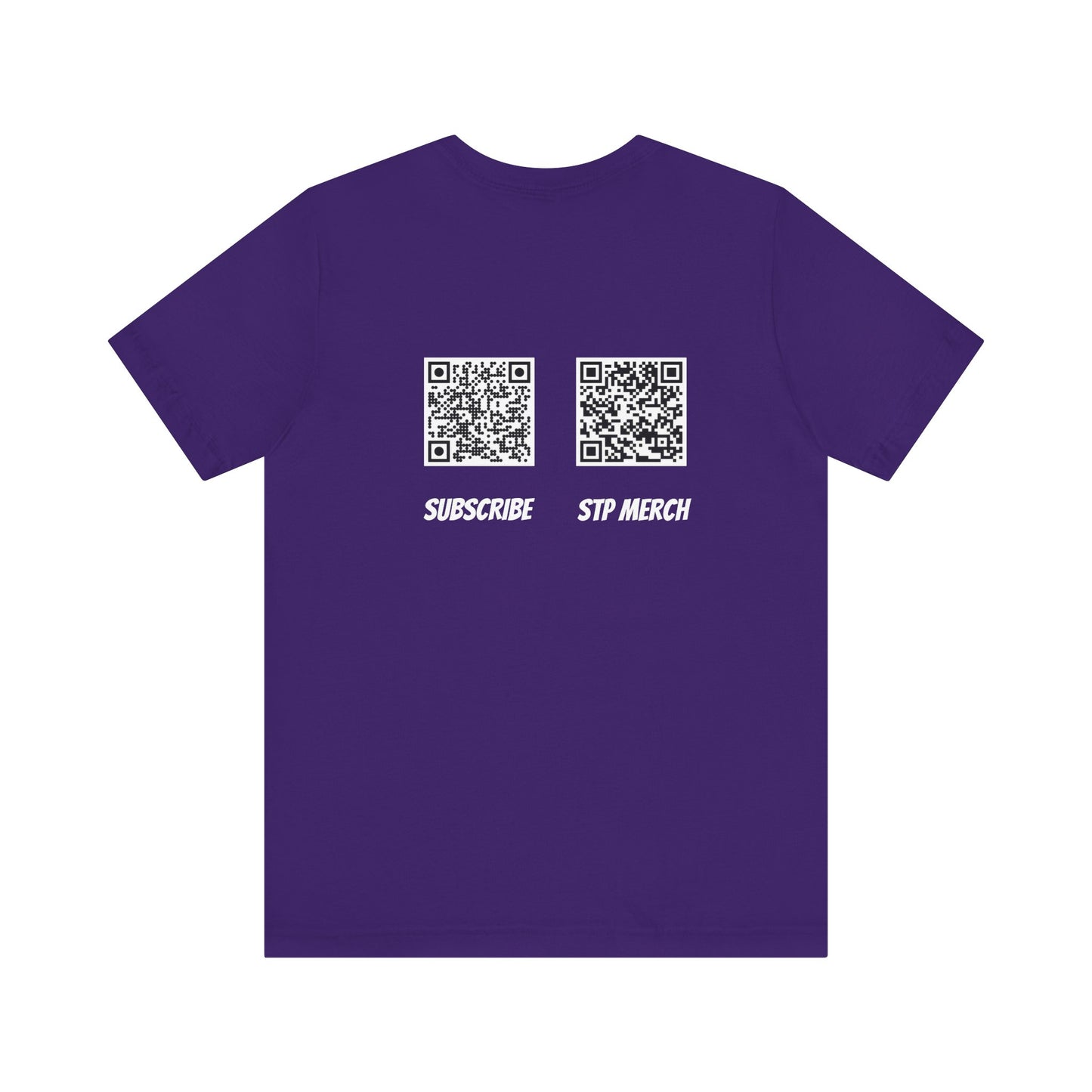 SET THE PIPE!! logo and QR codes on the back: unique unisex short sleeve design