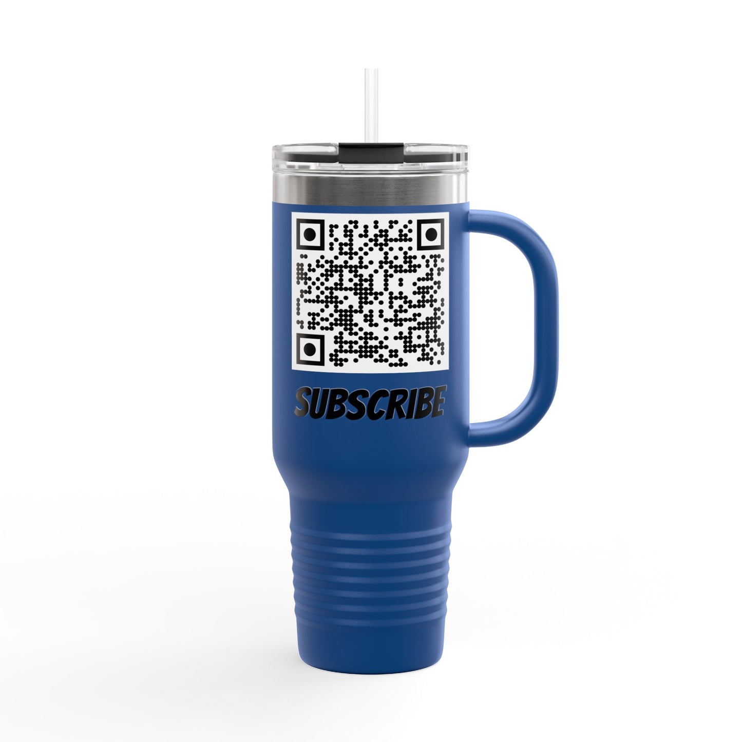 SET THE PIPE!! Insulated Travel Mug with QR Design, Perfect for Coffee Lovers, Gifts for Him or Her