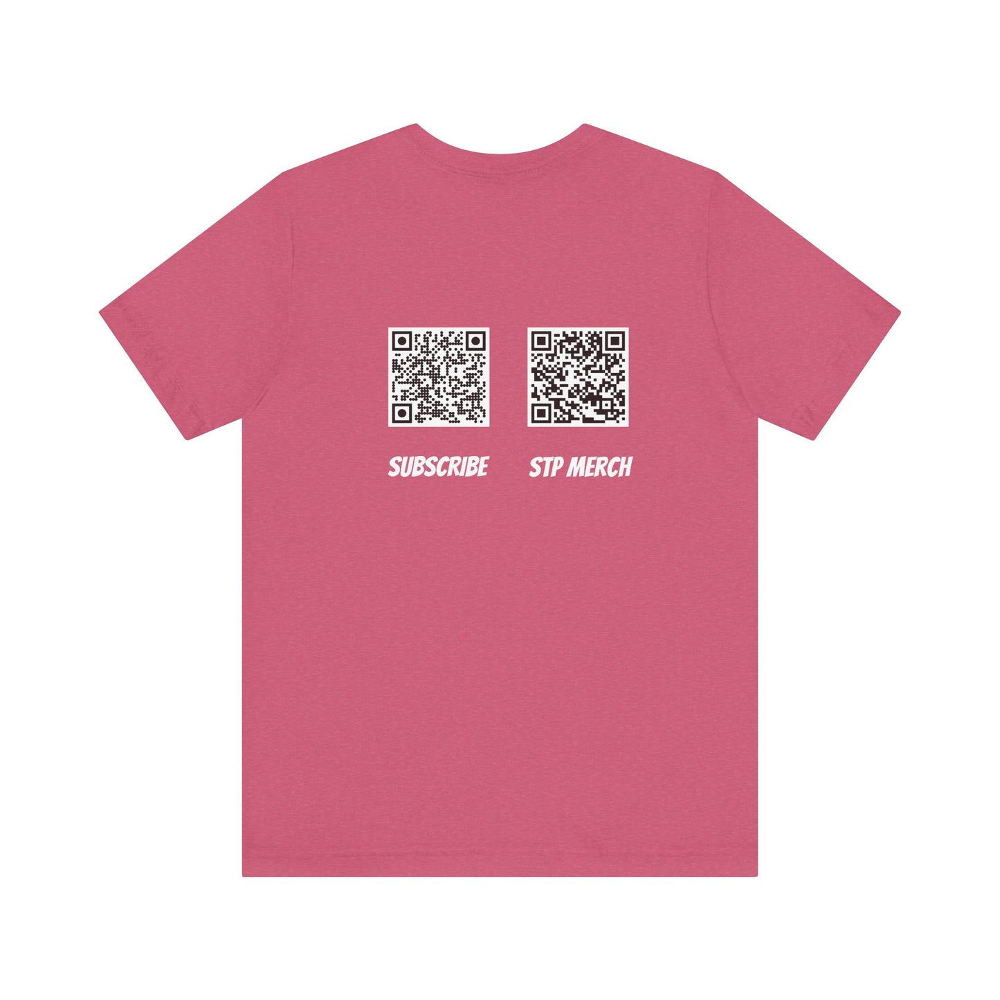 SET THE PIPE!! logo and QR codes on the back: unique unisex short sleeve design