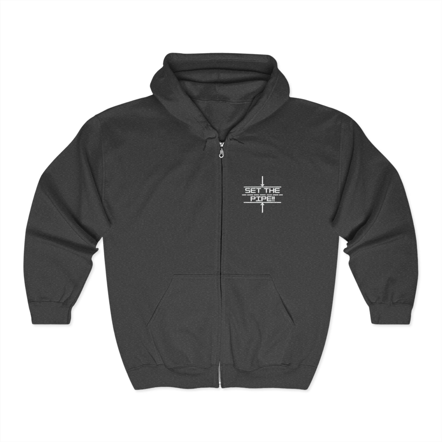 SET THE PIPE!! Unisex Heavy Blend Full Zip Hooded Sweatshirt