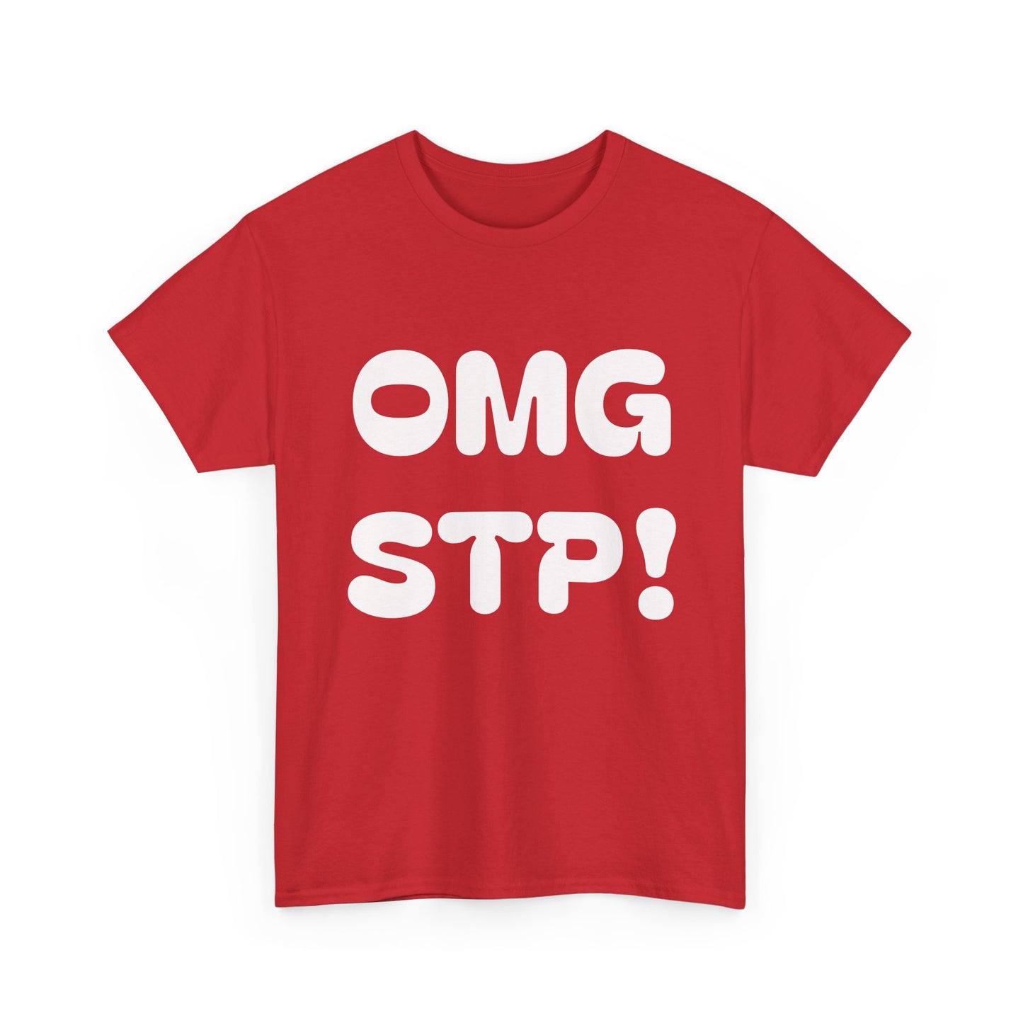 OMG STP!  What are you waiting for... SET THE PIPE!!  Bold Retro Lettering Cotton T‑Shirt