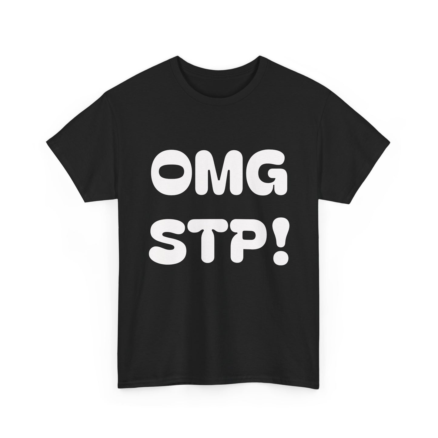 OMG STP!  What are you waiting for... SET THE PIPE!!  Bold Retro Lettering Cotton T‑Shirt