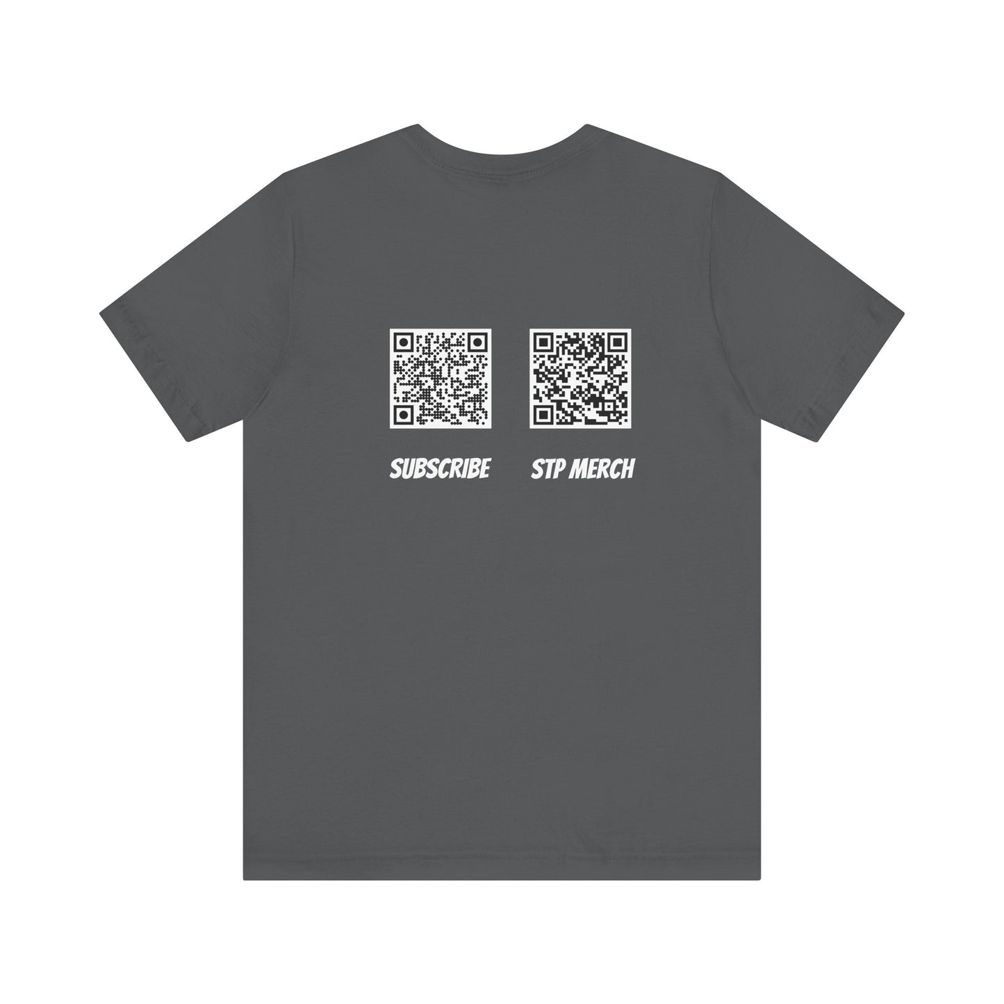 Set The Pipe!! logo and QR codes on the back:  unique unisex jersey short sleeve tee design.