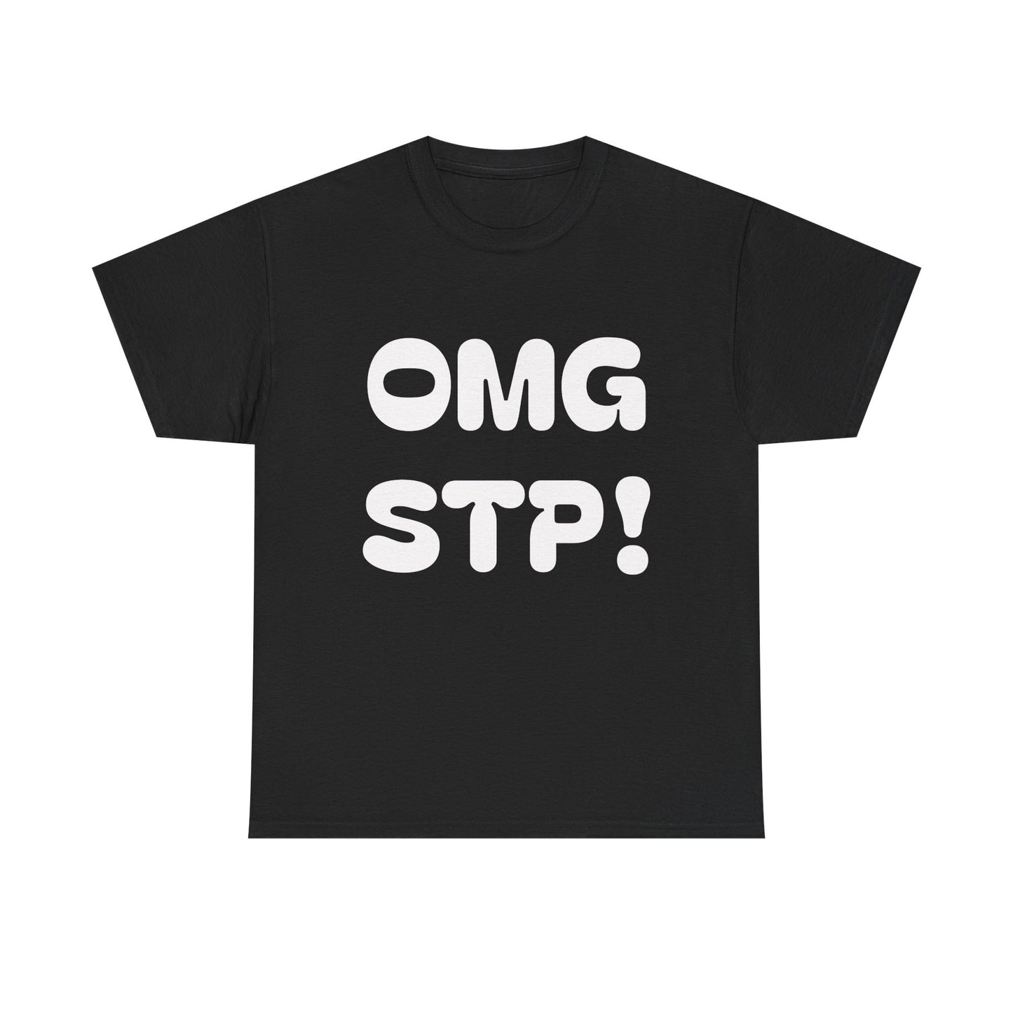 OMG STP!  What are you waiting for... SET THE PIPE!!  Bold Retro Lettering Cotton T‑Shirt