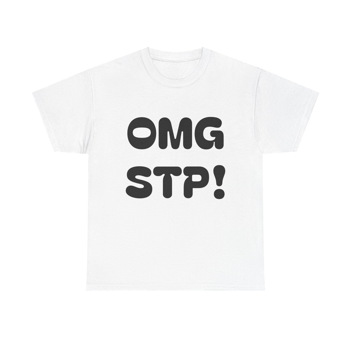 OMG STP!  What are you waiting for... SET THE PIPE!!  Bold Retro Lettering Cotton T‑Shirt