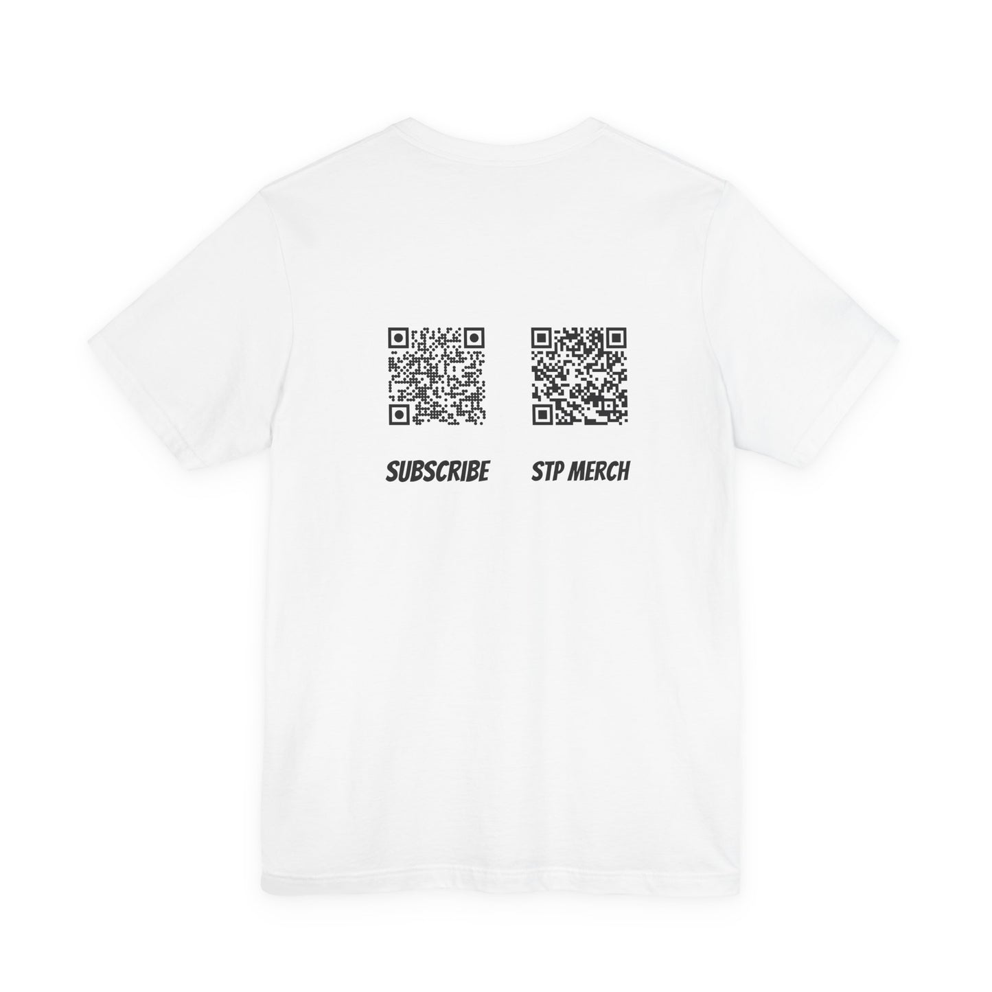 Set The Pipe!! logo and QR codes on the back:  unique unisex jersey short sleeve tee design.