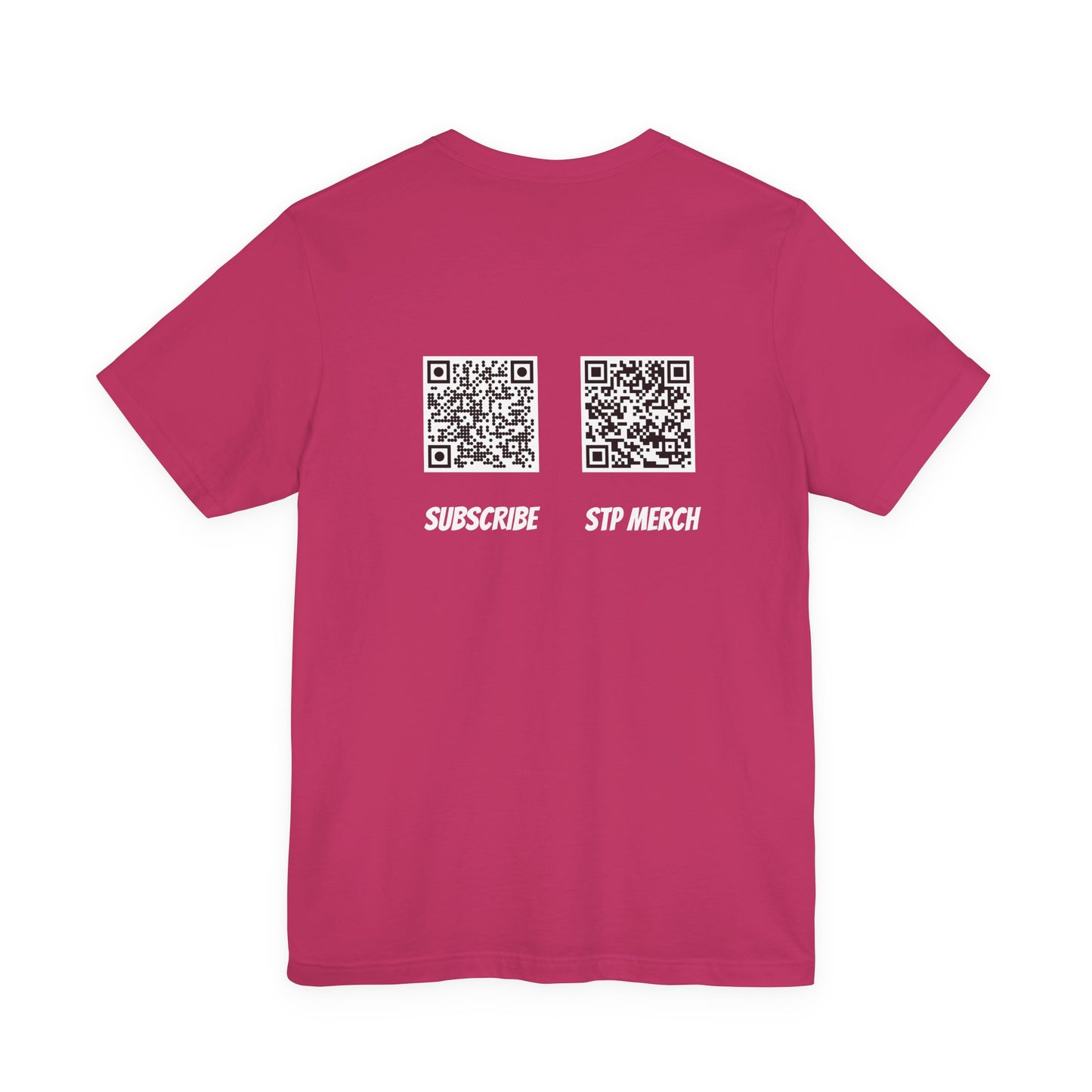 Set The Pipe!! logo and QR codes on the back:  unique unisex jersey short sleeve tee design.