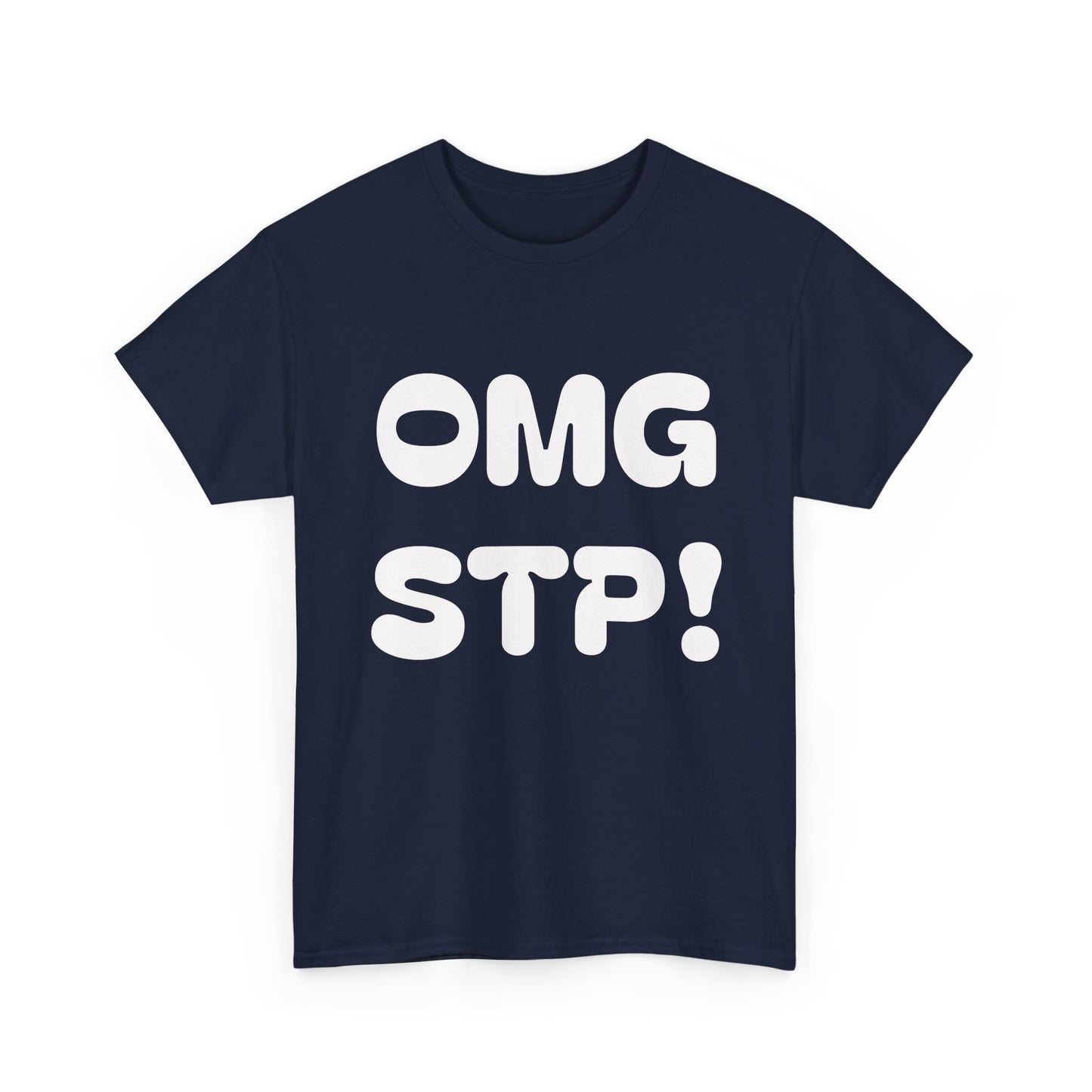 OMG STP!  What are you waiting for... SET THE PIPE!!  Bold Retro Lettering Cotton T‑Shirt