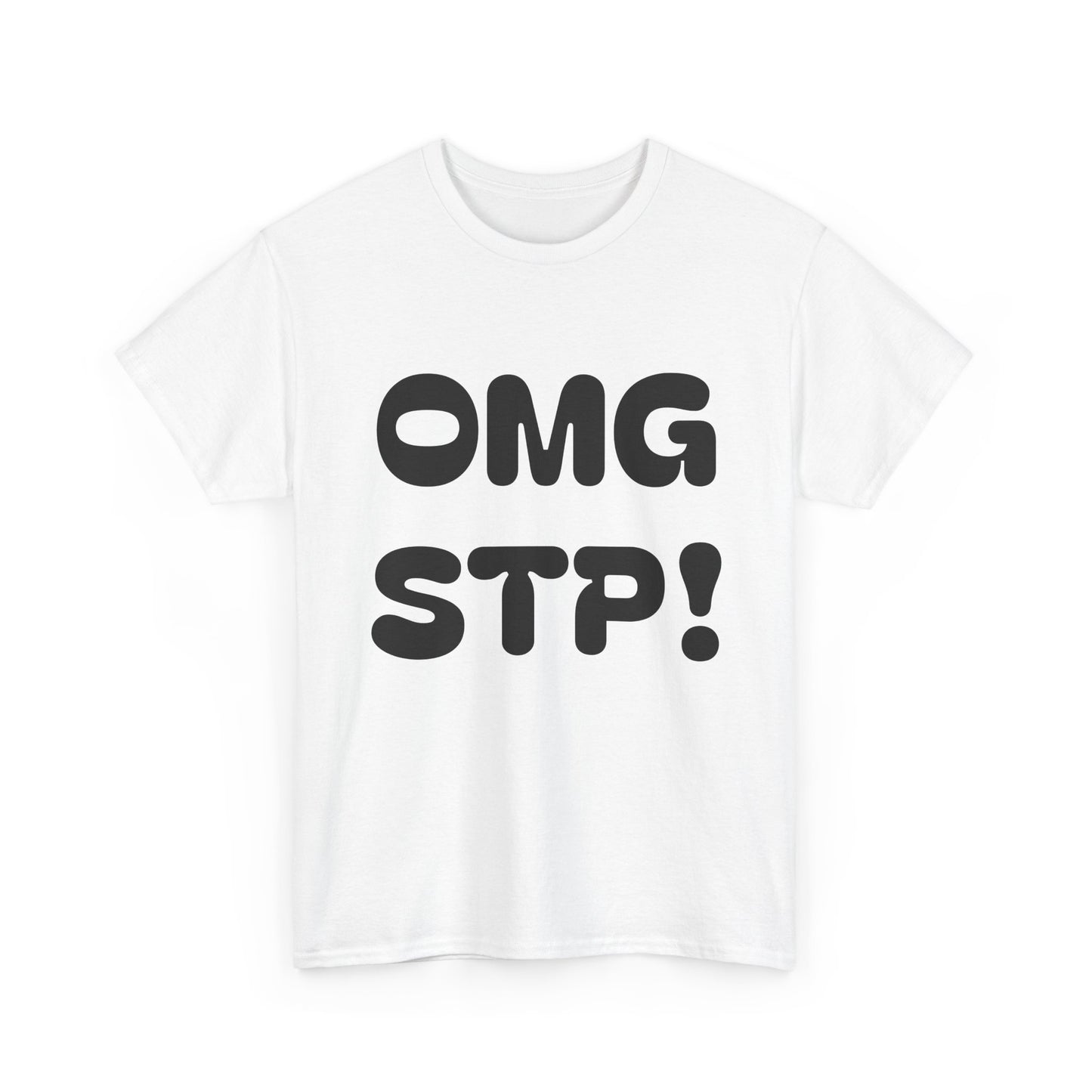OMG STP!  What are you waiting for... SET THE PIPE!!  Bold Retro Lettering Cotton T‑Shirt
