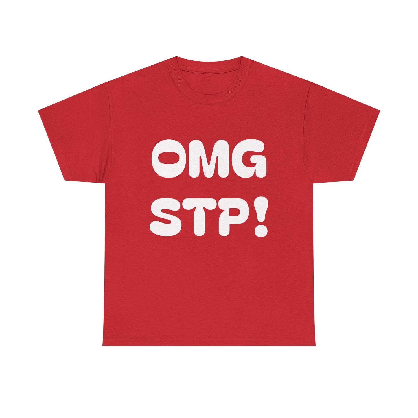 OMG STP!  What are you waiting for... SET THE PIPE!!  Bold Retro Lettering Cotton T‑Shirt