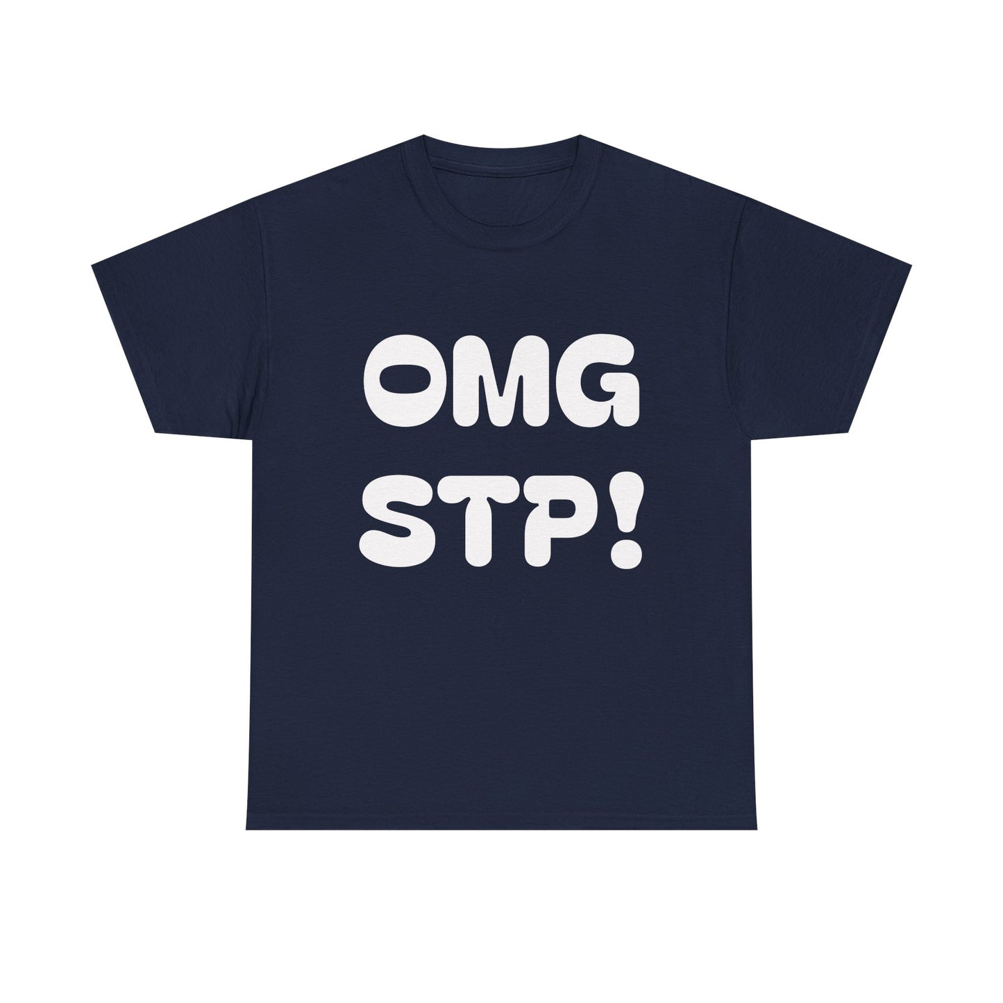 OMG STP!  What are you waiting for... SET THE PIPE!!  Bold Retro Lettering Cotton T‑Shirt