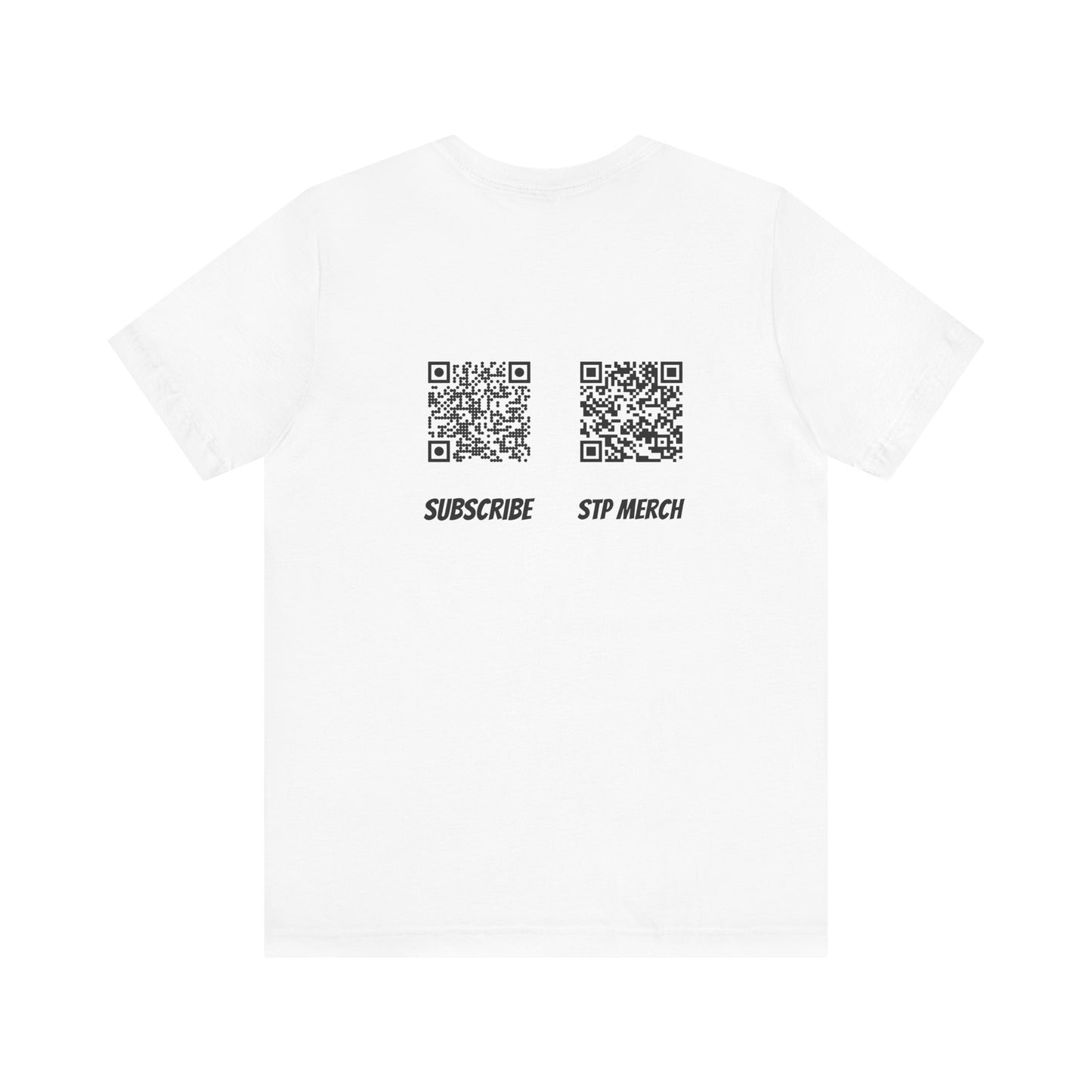 Set The Pipe!! logo and QR codes on the back:  unique unisex jersey short sleeve tee design.